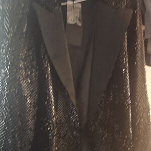 Vero Moda Black Sequin Blazer
